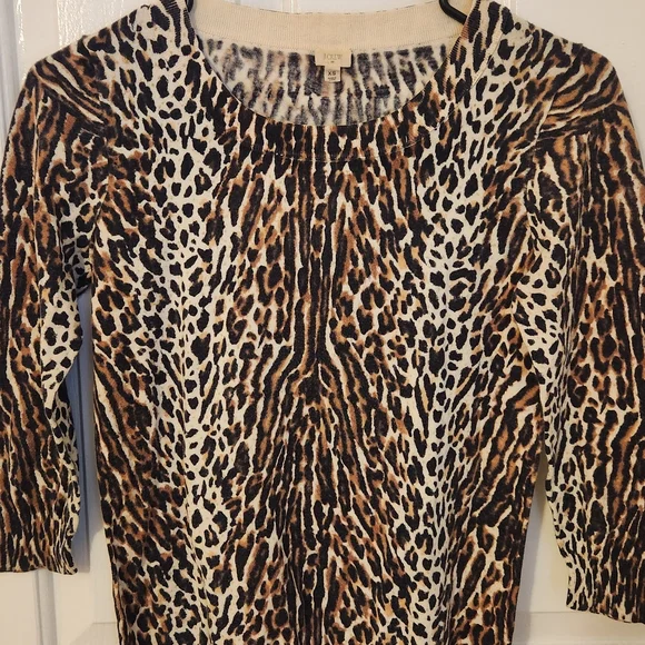 J. Crew Leopard Print Sweater - Picture 2 of 8